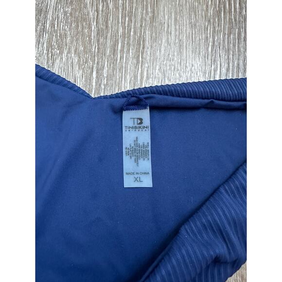 TiniBikini|Bikini|Ribbed|Navy|NWT|SZ XL - Picture 7 of 7